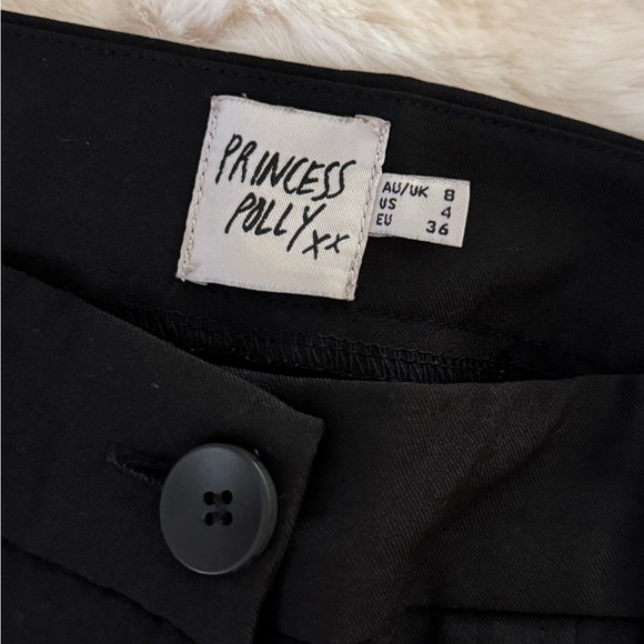 Princess Polly Black Wide-Leg Pants - Picture 3 of 3